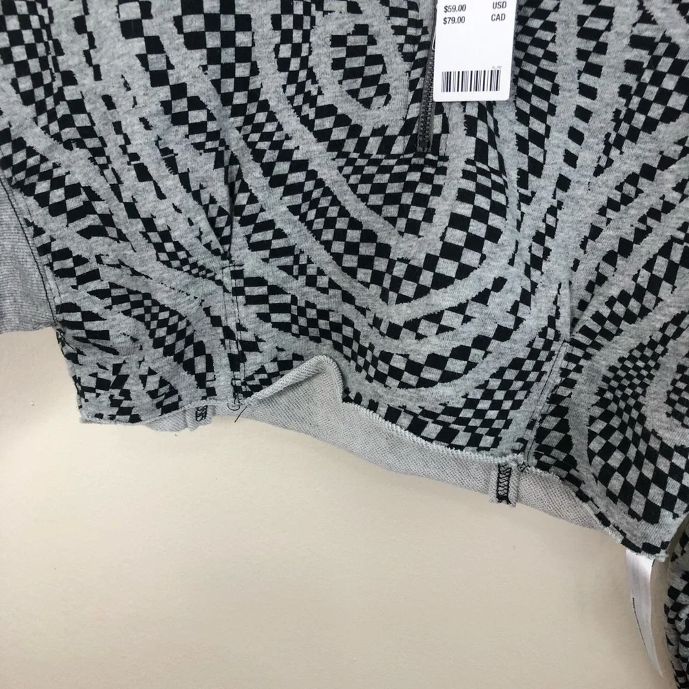 NWT urban outfitters out from under grey cropped collared pullover - Picture 9 of 11